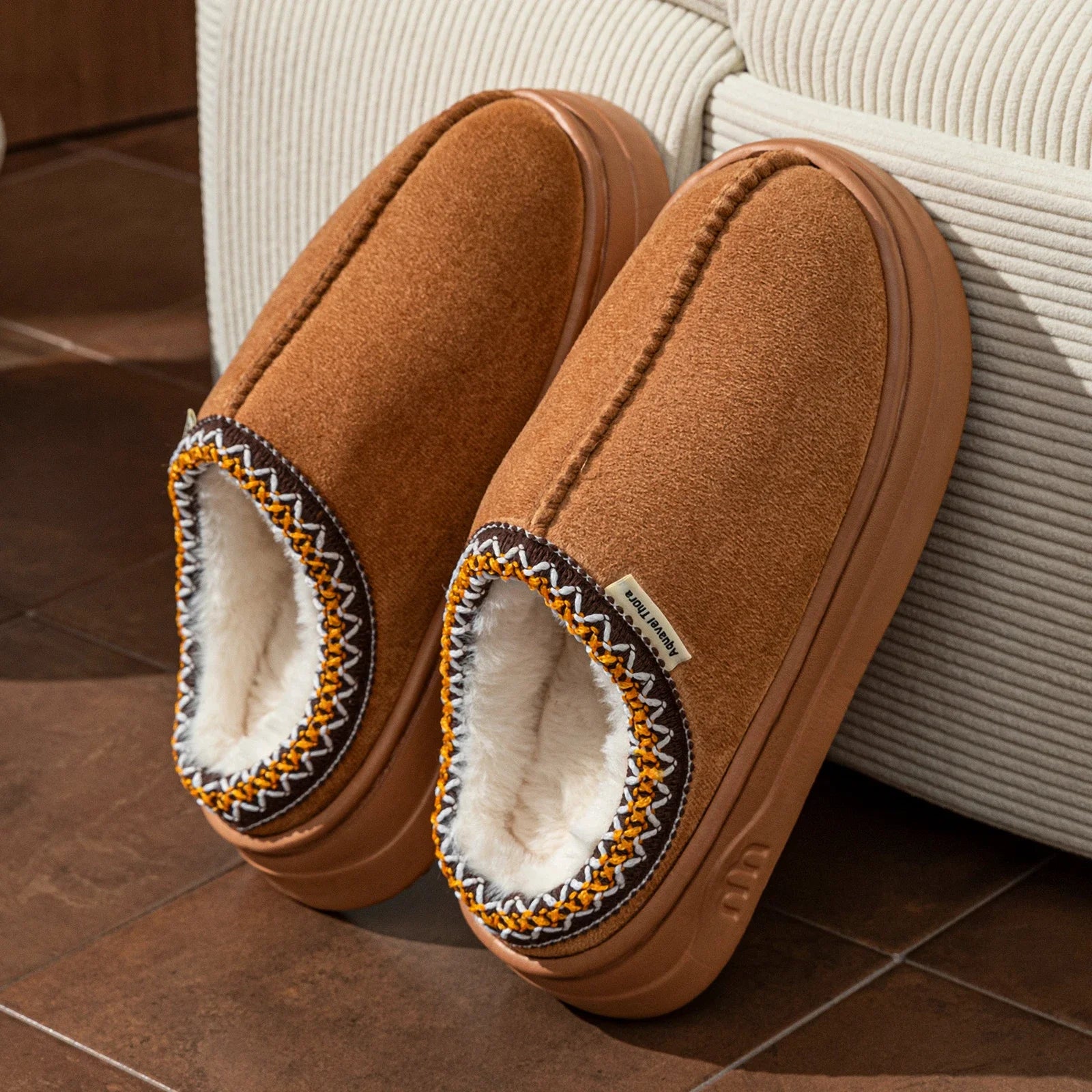 Winter Women's Slippers Boots Fashion Fuzzy Fur Anti-slip Soft Sole Outdoor Indoor Warm Comfort Men Plush Houseshoes good 2026