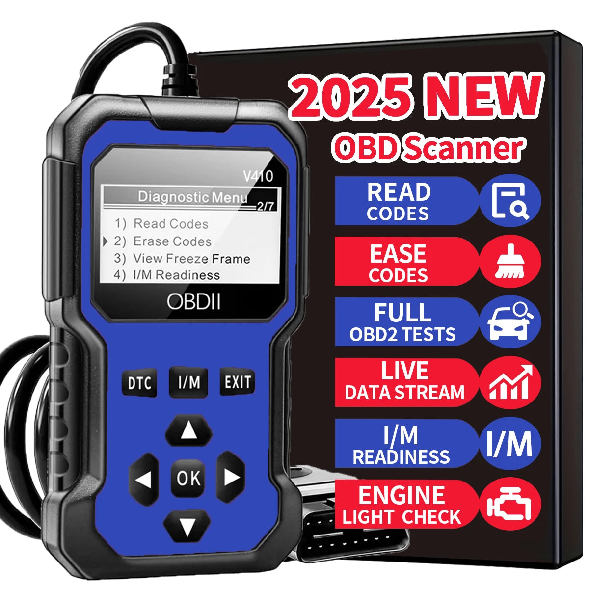 Car Obd2 Scanner Diagnostic Tool Code Reader Engine Fault Code Reader Scanner Can Diagnosis All Obd in 1996 Agreement Car