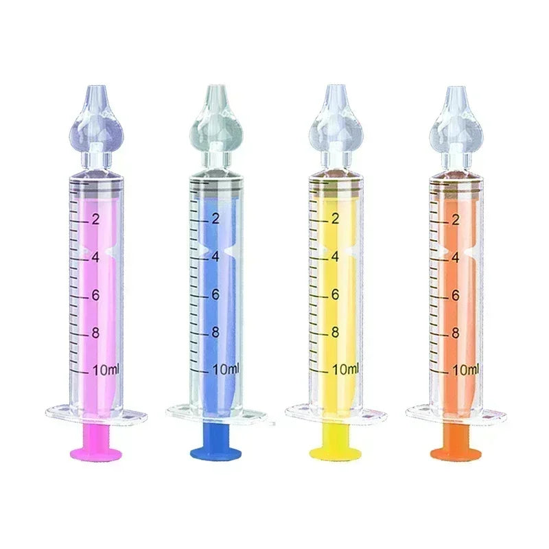 Rhinitis Nasal Irrigator Washing for Children Silicone Baby Nasal Aspirator Syringe Baby Nose Cleaner Kids Nasal Washer Reusable
