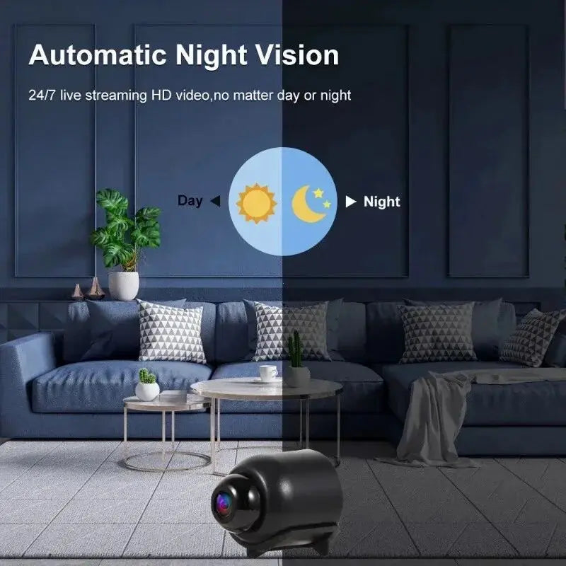 HD 1080P Mini Camera Wireless WiFi Baby Monitor Indoor Safety Security Surveillance Night Vision Camera IP Camera Recorder