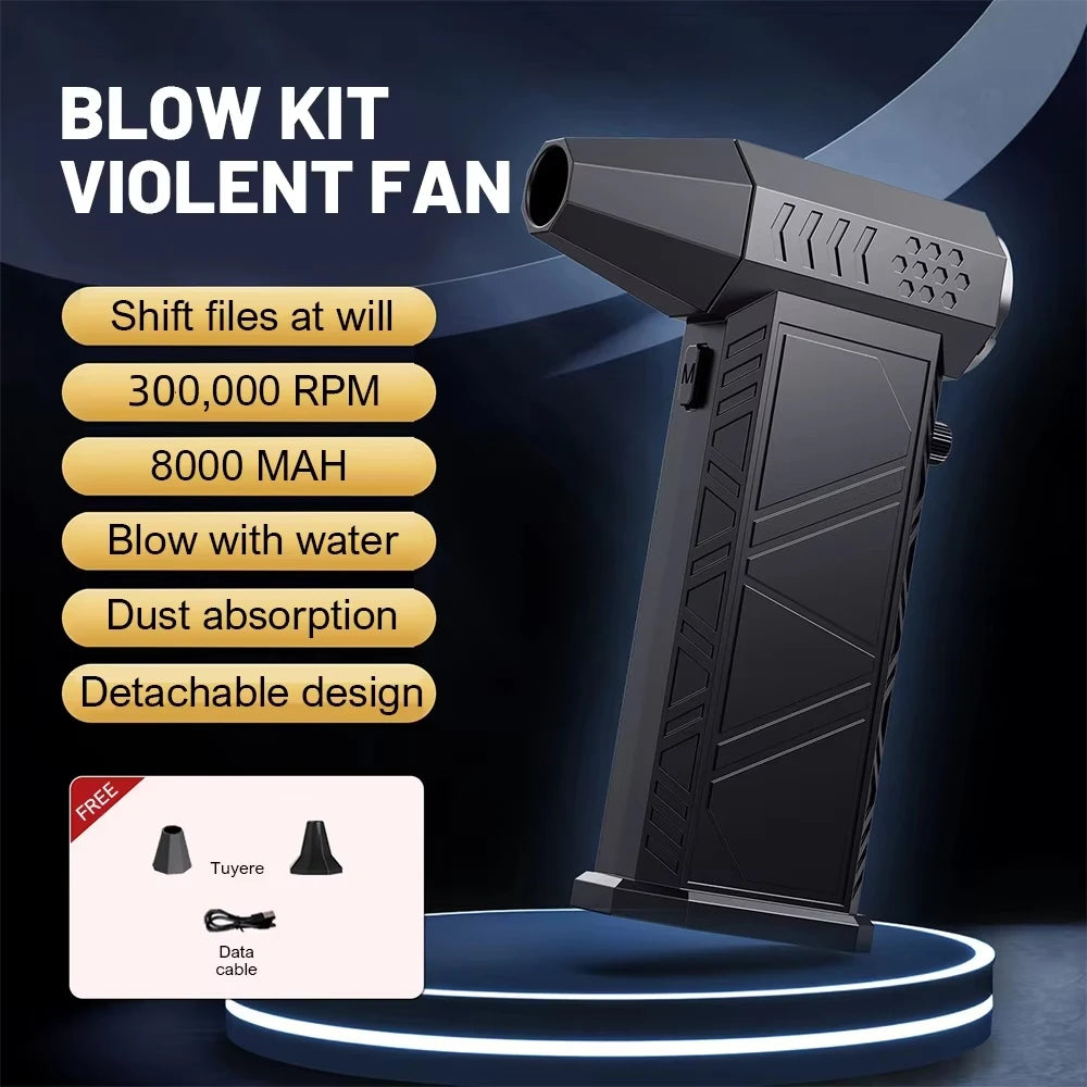 X9 Turbo Fan Jet 300000RPM Turbo Jet Blower Brushless Vacuum Cleaner Blower For PC/Keyboard/Home/Car Cleaning Air Duster Blower