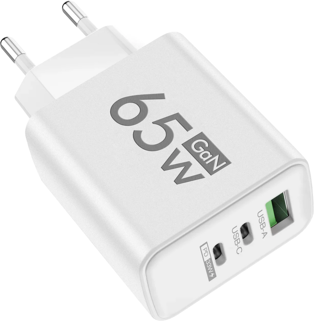 3 in 1 GaN PD Fast Charger for iPhone 15 Samsung Huawei Xiaomi - Quick Charging Adapter with Type C And USB Ports