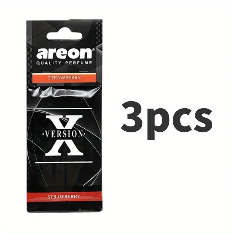 3-60Pcs X Version Car Air Refresher Car Suspension Decoration Home Bathroom Refresher Natural perfume Car Interior Hanging Paper