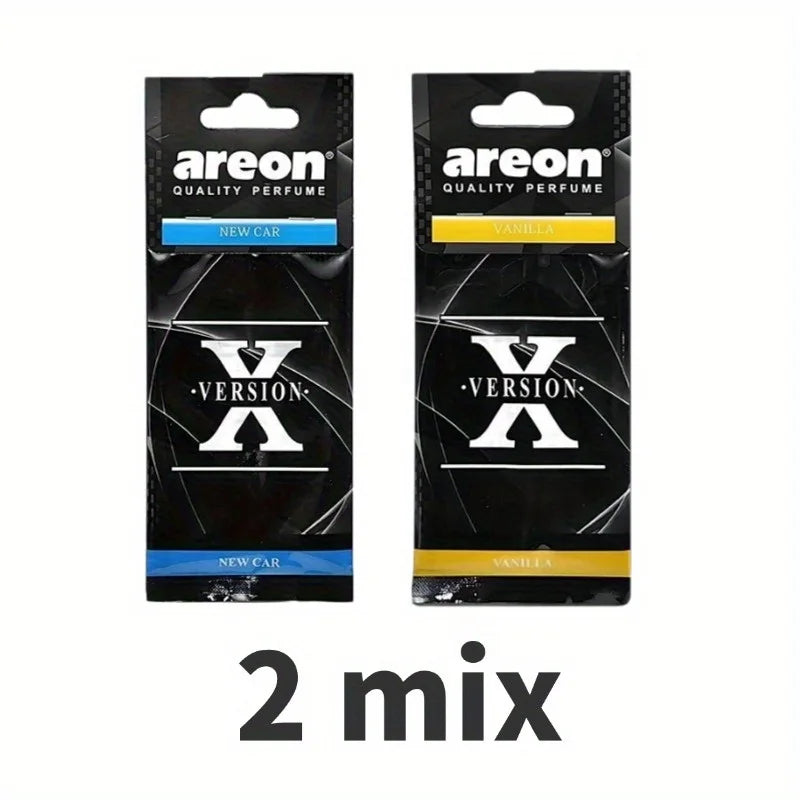 3-60Pcs X Version Car Air Refresher Car Suspension Decoration Home Bathroom Refresher Natural perfume Car Interior Hanging Paper