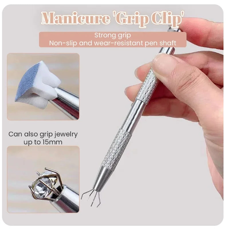 50/150pcs Sponge Gradient Nail Art Stamper Tools Gel Polish Color Gradient Brush Glitter Powder Dotting Pen For Manicure Tools