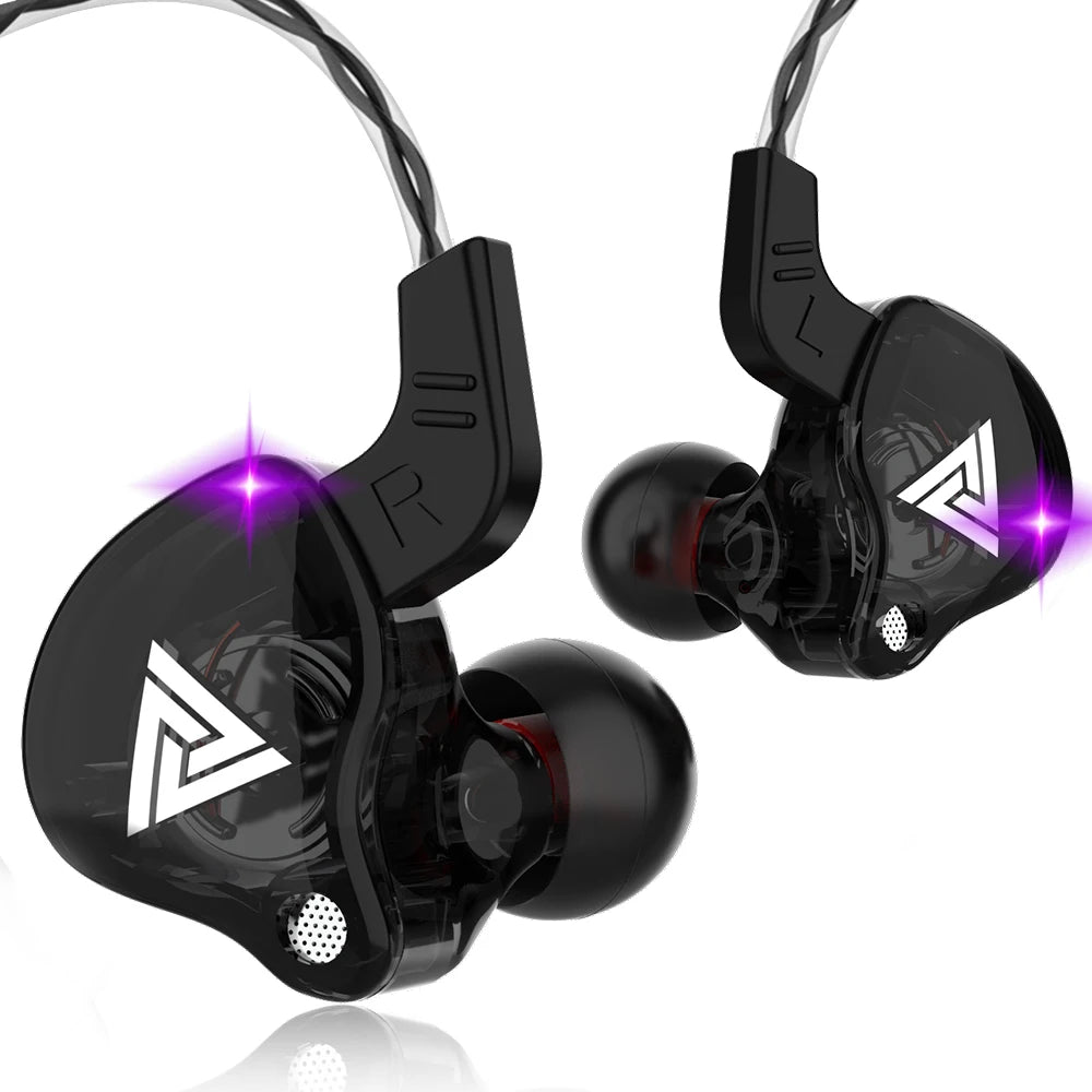 VIKEFON QKZ AK6 In Ear Earphone 6 Dynamic Driver Unit Headphone With Mic Stereo Sports HIFI Subwoofer Headset Monitor Earbuds