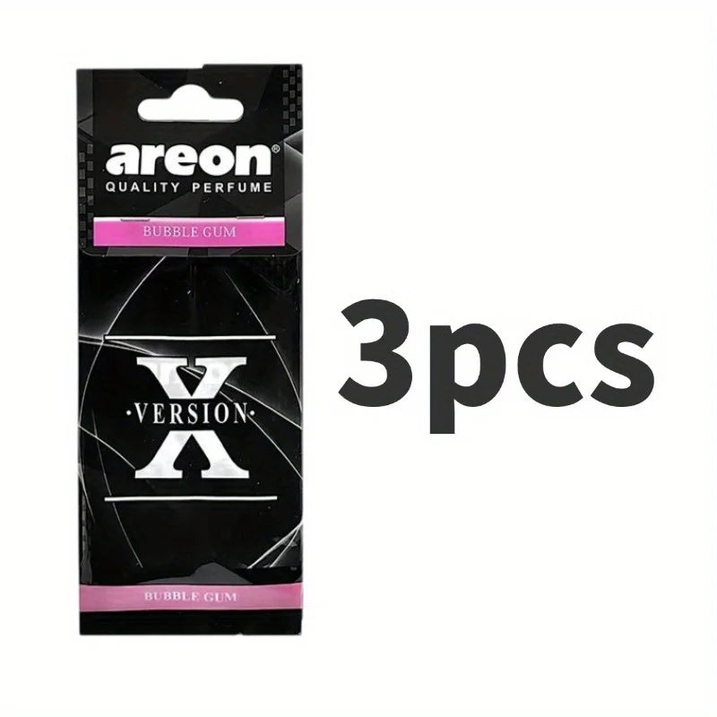 3-60Pcs X Version Car Air Refresher Car Suspension Decoration Home Bathroom Refresher Natural perfume Car Interior Hanging Paper
