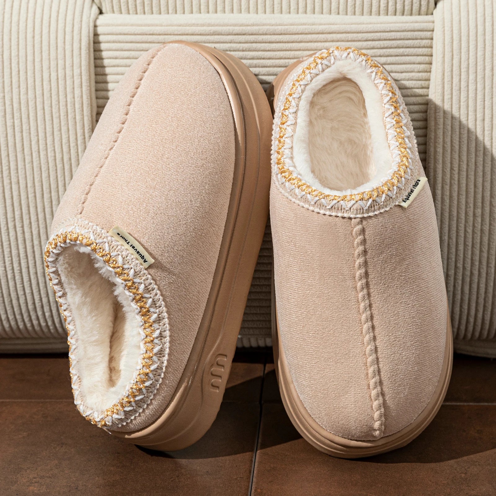 Winter Women's Slippers Boots Fashion Fuzzy Fur Anti-slip Soft Sole Outdoor Indoor Warm Comfort Men Plush Houseshoes good 2026