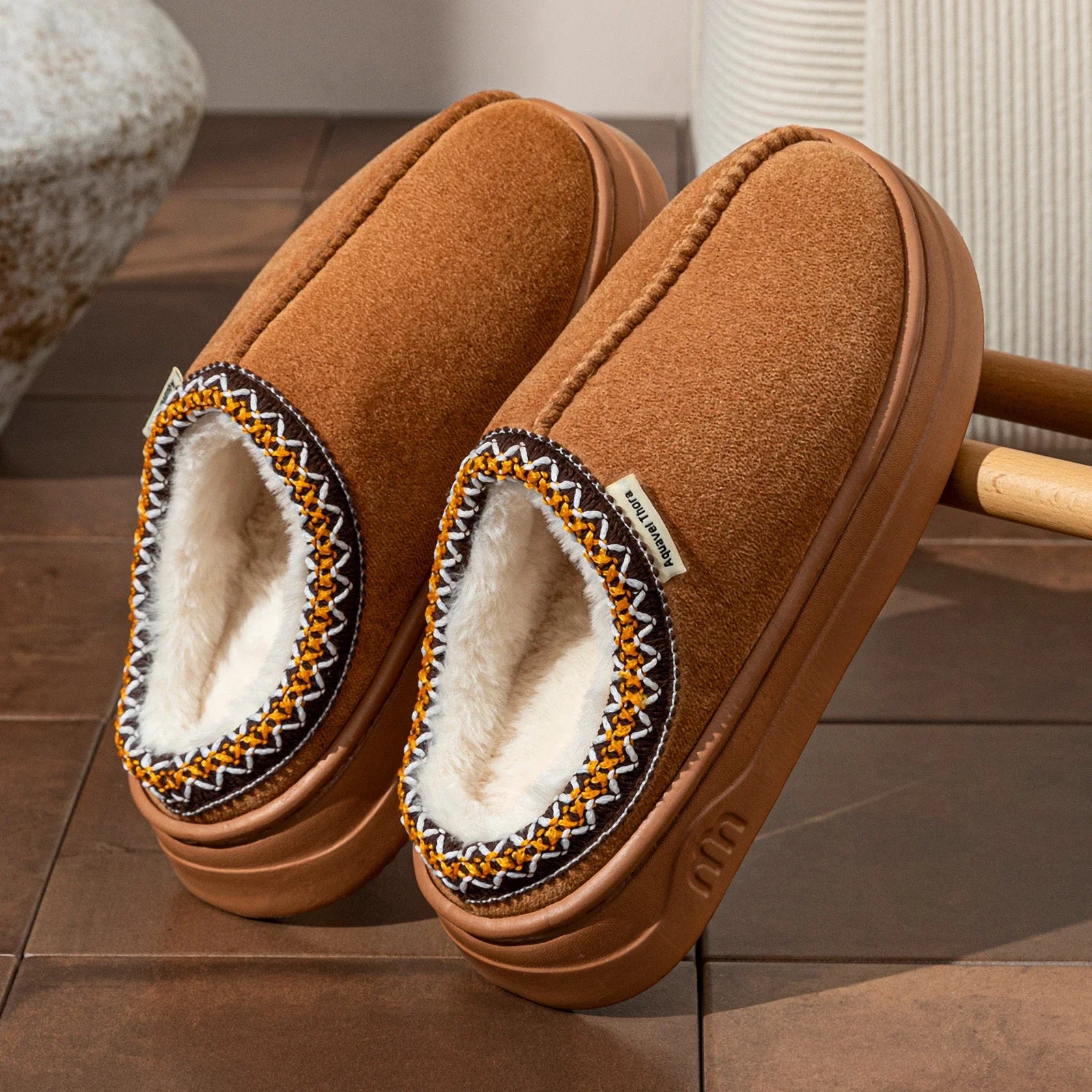 Winter Women's Slippers Boots Fashion Fuzzy Fur Anti-slip Soft Sole Outdoor Indoor Warm Comfort Men Plush Houseshoes good 2026