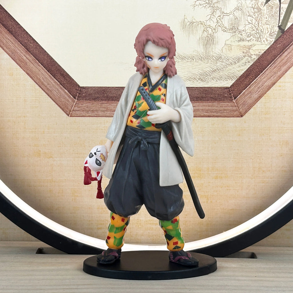 Anime Figure Demon Slayer Figures Kimetsu No Yaiba Doll Tanjiro Nezuko Zenitsu Figurine Inosuke Warrior Action Figure Model Toys