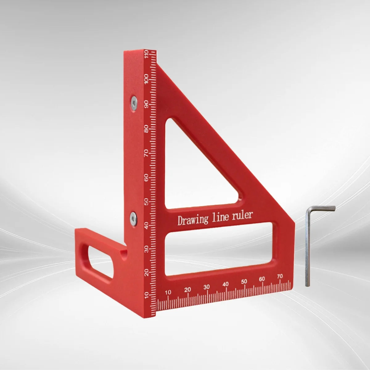1pc Woodworking Multi Angle Square Protractor Plastic Angler Scriber Woodworking Square or W/ Dowel Pins Miter Triangular Ruler