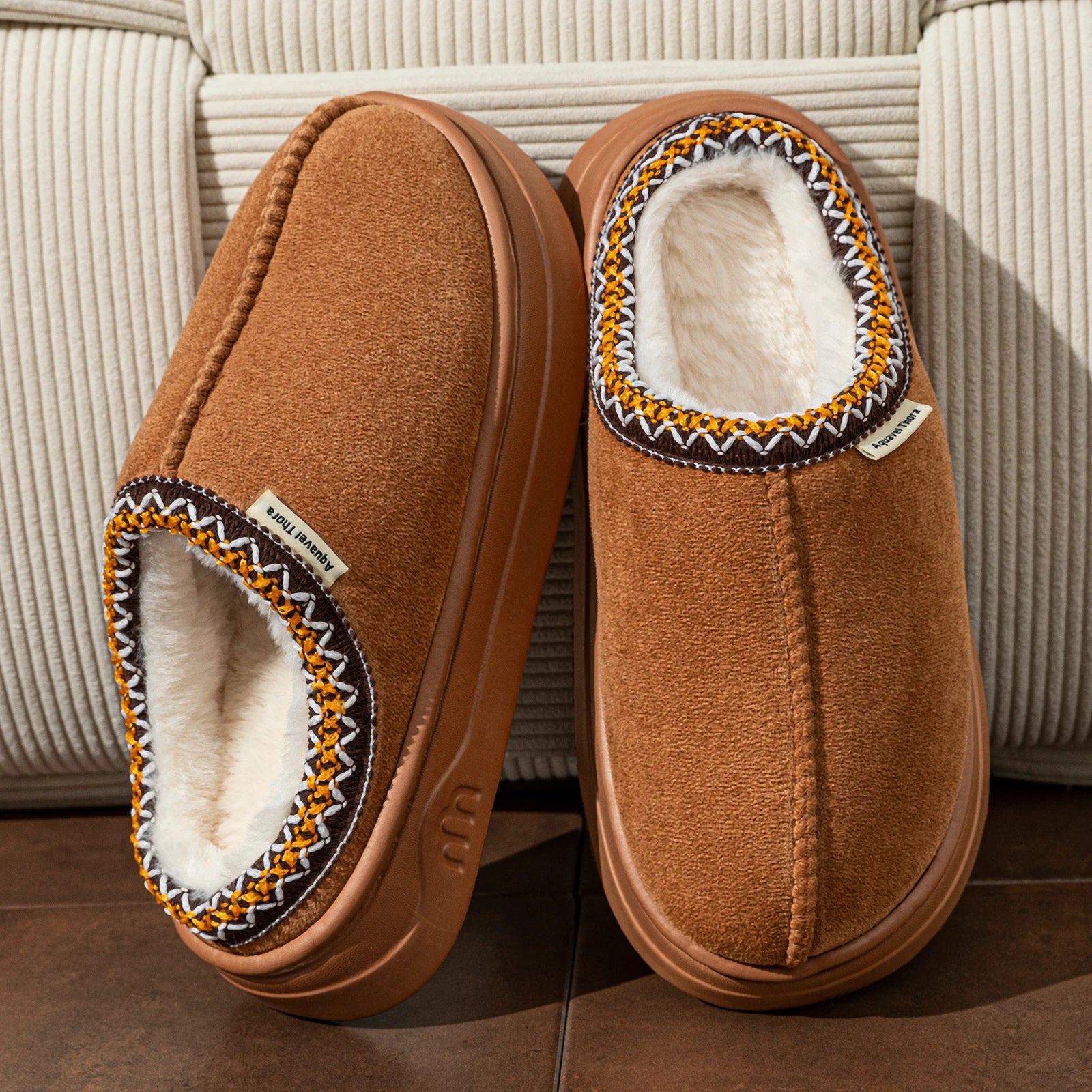 Winter Women's Slippers Boots Fashion Fuzzy Fur Anti-slip Soft Sole Outdoor Indoor Warm Comfort Men Plush Houseshoes good 2026