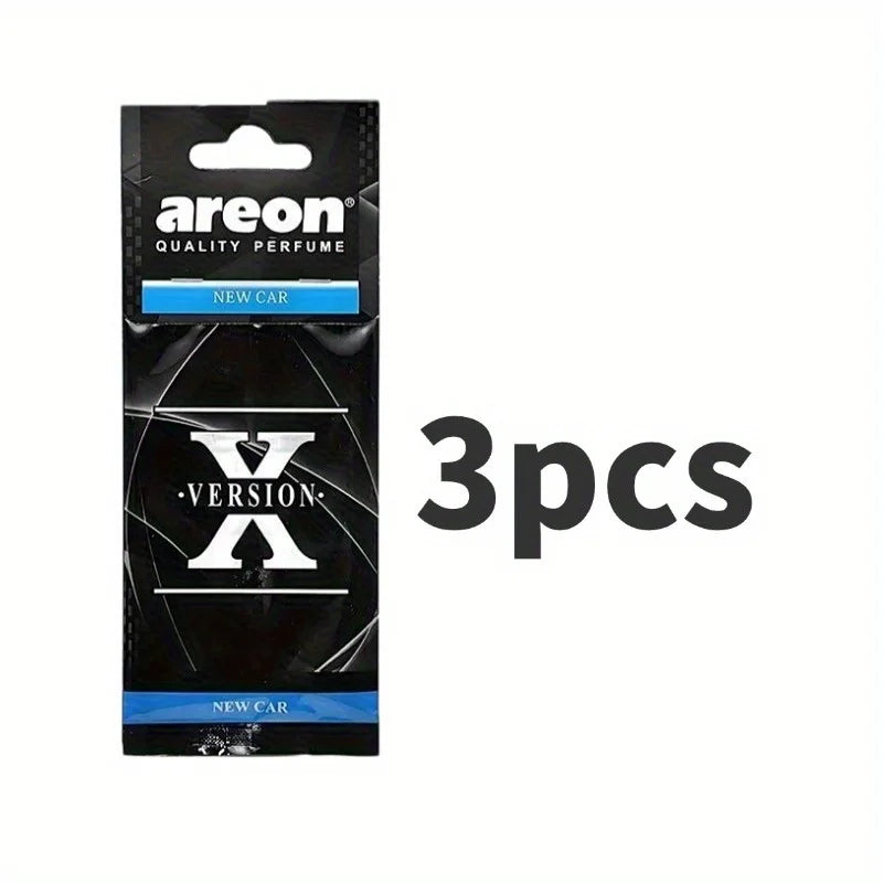 3-60Pcs X Version Car Air Refresher Car Suspension Decoration Home Bathroom Refresher Natural perfume Car Interior Hanging Paper