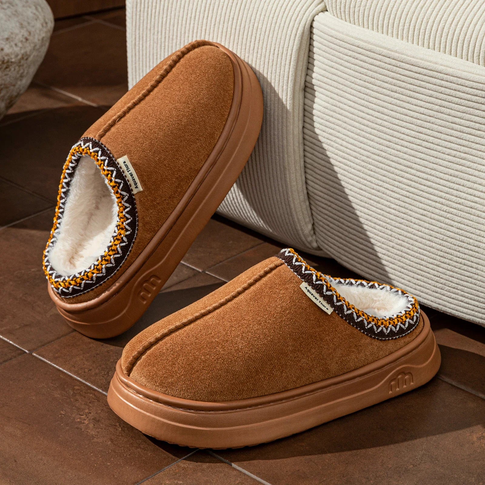 Winter Women's Slippers Boots Fashion Fuzzy Fur Anti-slip Soft Sole Outdoor Indoor Warm Comfort Men Plush Houseshoes good 2026