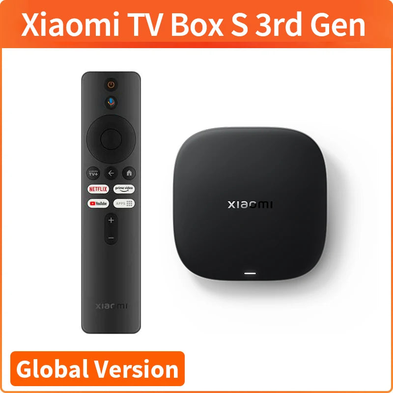 【Brand+】Xiaomi TV Box S 3rd Gen 4K Ultra HD Bluetooth 5.2 Wifi6 32GB ROM Google TV Google Assistant Smart Media Player