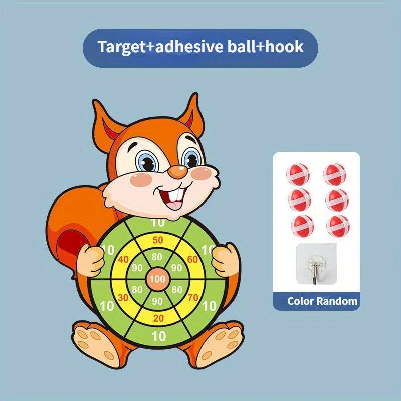Educational Games Dart Board Baby Toy Stickey Ball Dart Indoor Sports Child Montessori Games for Children 3 to 7 Years