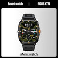 EIGIIS Smart Watch 3ATM Waterproof 1.96" IPS Screen Military KT71 Men 100+ Sport Mode Heart Rate Blood Pressure Bluetooth Call