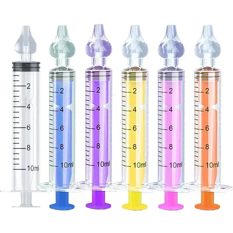 Rhinitis Nasal Irrigator Washing for Children Silicone Baby Nasal Aspirator Syringe Baby Nose Cleaner Kids Nasal Washer Reusable