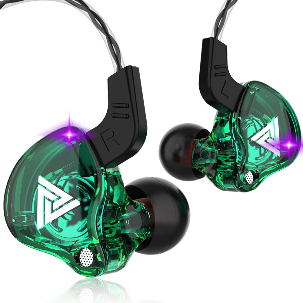 VIKEFON QKZ AK6 In Ear Earphone 6 Dynamic Driver Unit Headphone With Mic Stereo Sports HIFI Subwoofer Headset Monitor Earbuds