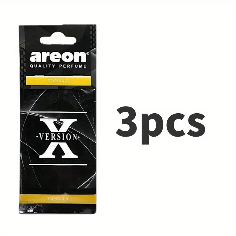 3-60Pcs X Version Car Air Refresher Car Suspension Decoration Home Bathroom Refresher Natural perfume Car Interior Hanging Paper