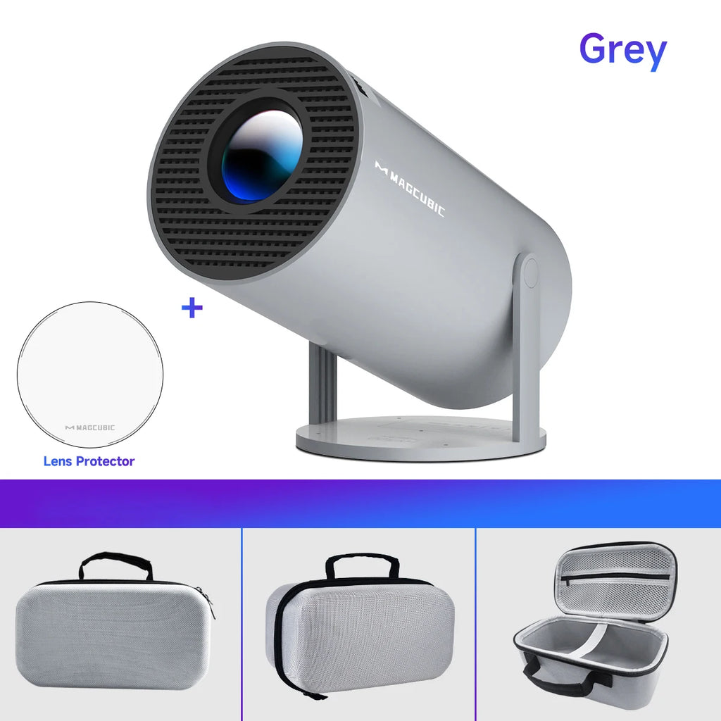 HY300pro WIFI Mobile Phone Same Screen Edition Home Living Room HD Smart 4K Home Theater Auto Focus Android Portable Projector