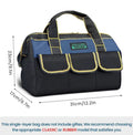 Multifunctional Tool Bag Large Capacity Oxford Canvas Waterproof Bag Thicken Wear-Resistant Tool Repair Storage Electrician Bag