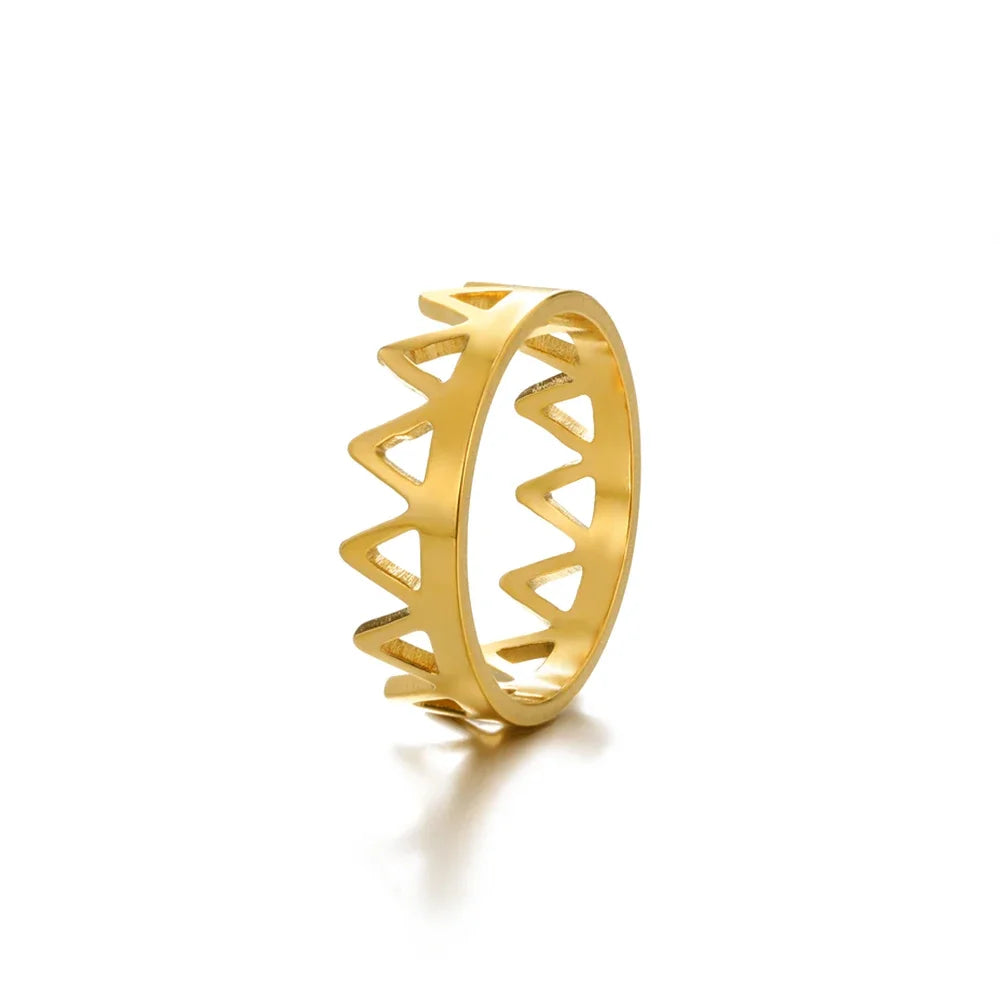 Anxiety Balls Beads Rings for Women Open Spinner Adjustable Finger Ring Stainless Steel Rotating Freely Anti Stress Jewelry Gift
