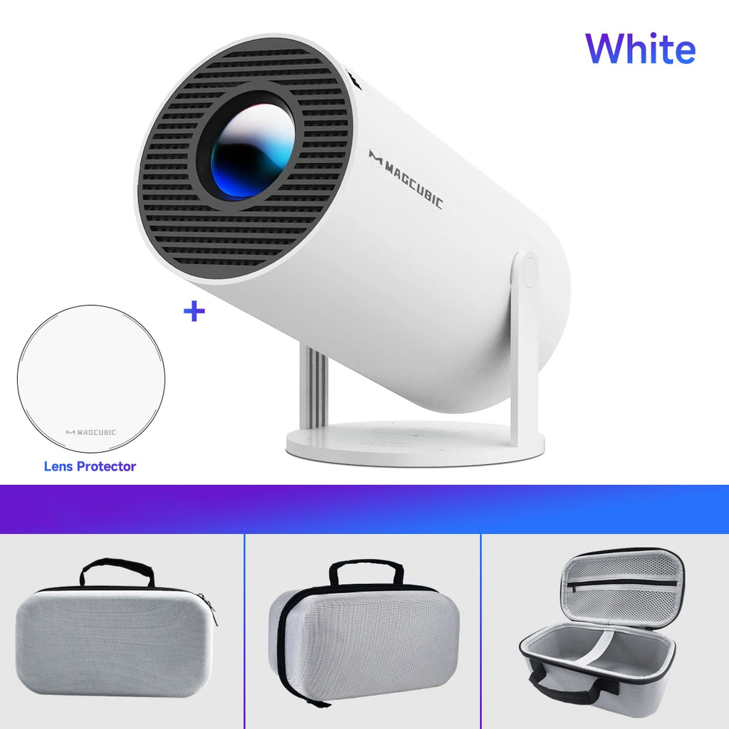 HY300pro WIFI Mobile Phone Same Screen Edition Home Living Room HD Smart 4K Home Theater Auto Focus Android Portable Projector