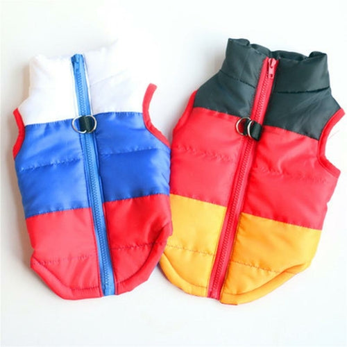 Winter Warm Jacket Pet Dog clothes Windproof Coat Dogs Snowsuit Vest
